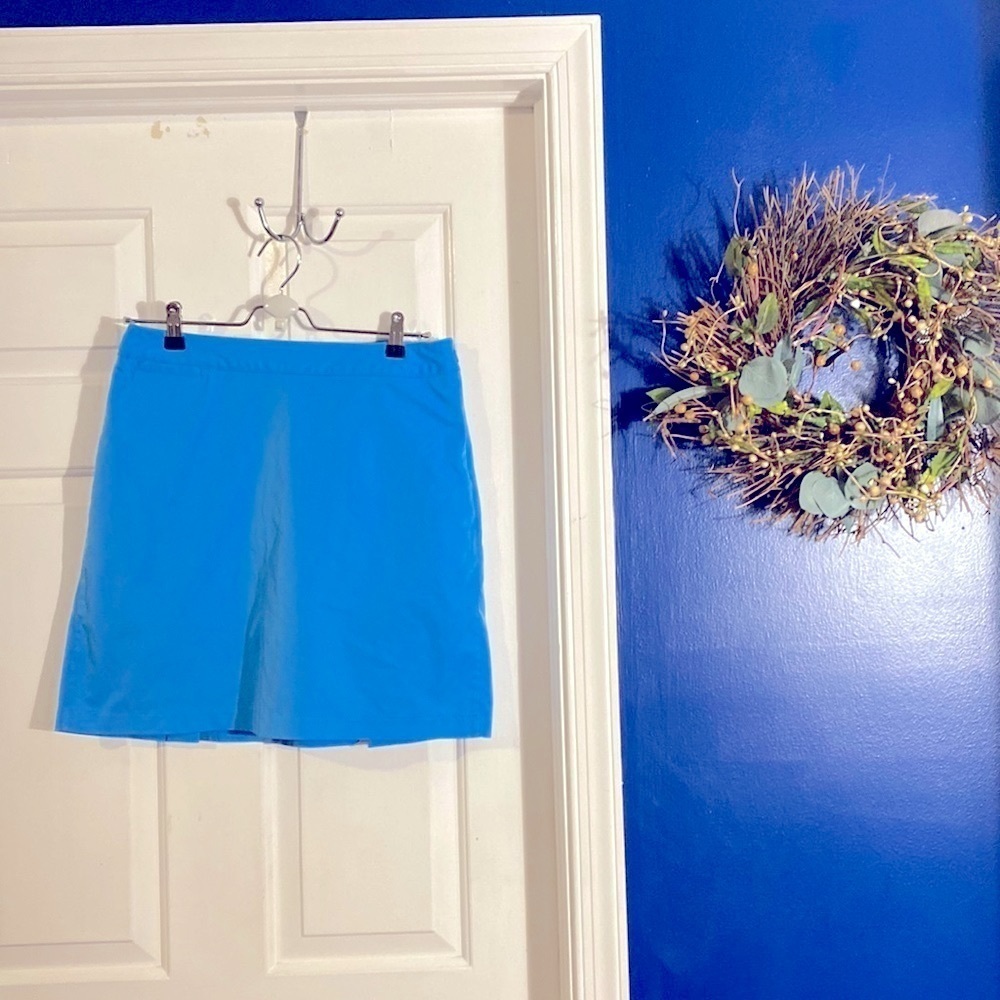 Women’s Blue Adidas Climacool 100% Polyester Golf Skort Size 4